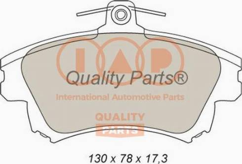 IAP QUALITY PARTS 704-12082X - Гальмівні колодки, дискові гальма avtolavka.club