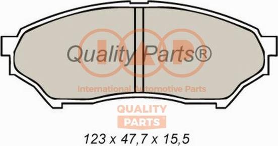 IAP QUALITY PARTS 704-12035X - Гальмівні колодки, дискові гальма avtolavka.club