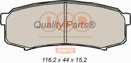 IAP QUALITY PARTS 704-17047 - Гальмівні колодки, дискові гальма avtolavka.club