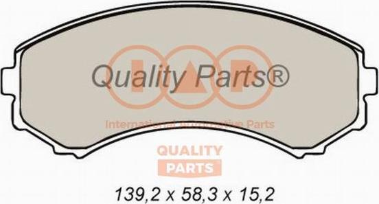 IAP QUALITY PARTS 704-12026P - Гальмівні колодки, дискові гальма avtolavka.club