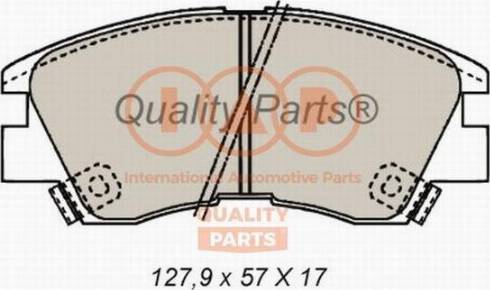 IAP QUALITY PARTS 704-12020X - Гальмівні колодки, дискові гальма avtolavka.club