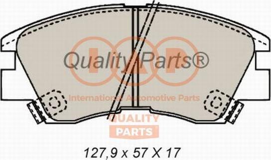 IAP QUALITY PARTS 704-12020 - Гальмівні колодки, дискові гальма avtolavka.club