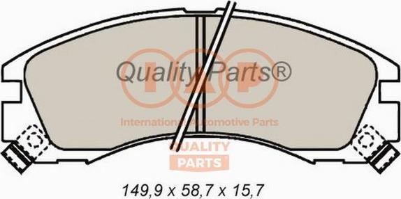 IAP QUALITY PARTS 704-12021 - Гальмівні колодки, дискові гальма avtolavka.club