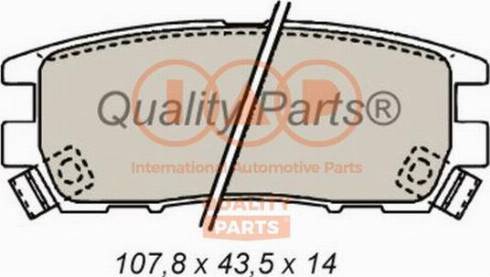 IAP QUALITY PARTS 704-12022X - Гальмівні колодки, дискові гальма avtolavka.club