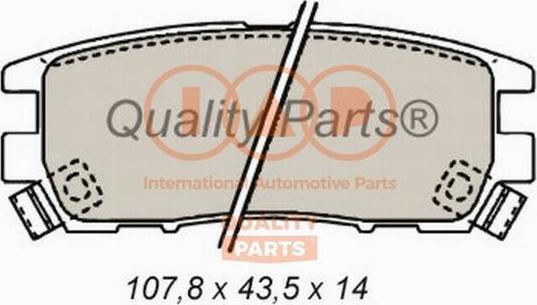 IAP QUALITY PARTS 704-12022 - Гальмівні колодки, дискові гальма avtolavka.club