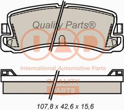 IAP QUALITY PARTS 704-17097 - Гальмівні колодки, дискові гальма avtolavka.club