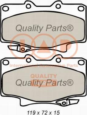 IAP QUALITY PARTS 704-17046X - Гальмівні колодки, дискові гальма avtolavka.club