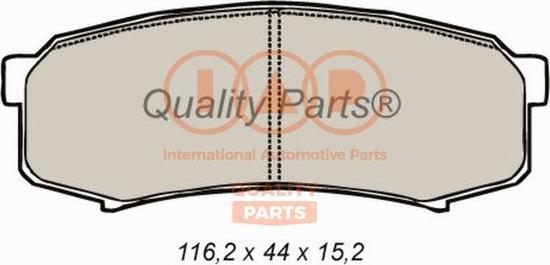 IAP QUALITY PARTS 704-17047P - Гальмівні колодки, дискові гальма avtolavka.club