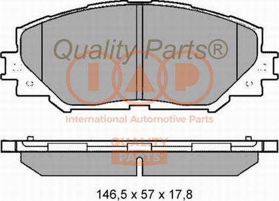 IAP QUALITY PARTS 704-17055X - Гальмівні колодки, дискові гальма avtolavka.club