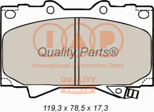 IAP QUALITY PARTS 704-17052 - Гальмівні колодки, дискові гальма avtolavka.club