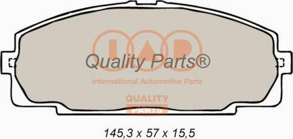 IAP QUALITY PARTS 704-17064 - Гальмівні колодки, дискові гальма avtolavka.club