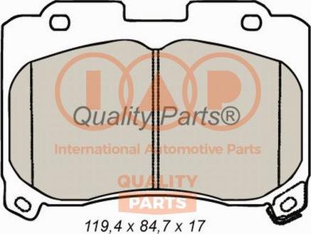 IAP QUALITY PARTS 704-17068 - Гальмівні колодки, дискові гальма avtolavka.club