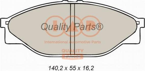 IAP QUALITY PARTS 704-17062 - Гальмівні колодки, дискові гальма avtolavka.club