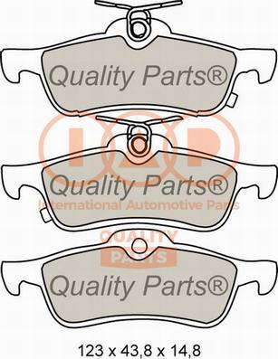 IAP QUALITY PARTS 704-17005X - Гальмівні колодки, дискові гальма avtolavka.club