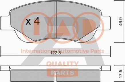 IAP QUALITY PARTS 704-17006P - Гальмівні колодки, дискові гальма avtolavka.club