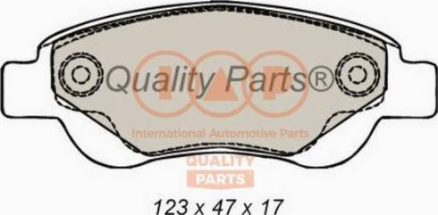 IAP QUALITY PARTS 704-17006X - Гальмівні колодки, дискові гальма avtolavka.club