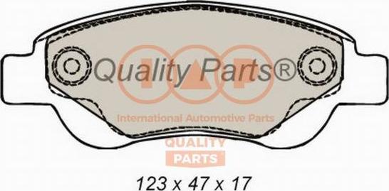 IAP QUALITY PARTS 704-17006 - Гальмівні колодки, дискові гальма avtolavka.club