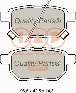 IAP QUALITY PARTS 704-17008X - Гальмівні колодки, дискові гальма avtolavka.club