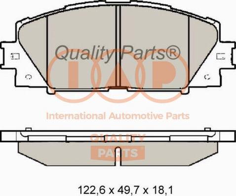 IAP QUALITY PARTS 704-17007X - Гальмівні колодки, дискові гальма avtolavka.club