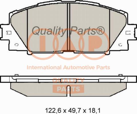 IAP QUALITY PARTS 704-17007 - Гальмівні колодки, дискові гальма avtolavka.club