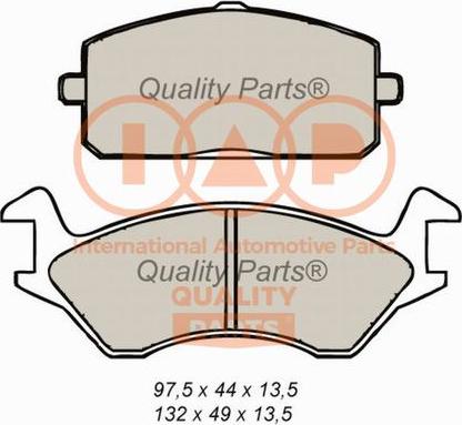 IAP QUALITY PARTS 704-17089 - Гальмівні колодки, дискові гальма avtolavka.club