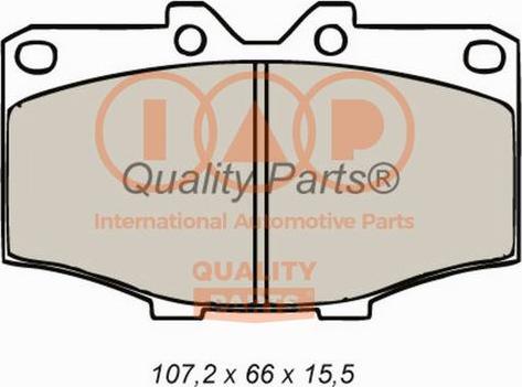IAP QUALITY PARTS 704-17020 - Гальмівні колодки, дискові гальма avtolavka.club