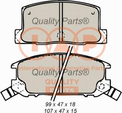 IAP QUALITY PARTS 704-17079 - Гальмівні колодки, дискові гальма avtolavka.club