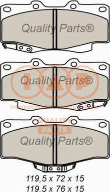 IAP QUALITY PARTS 704-17070X - Гальмівні колодки, дискові гальма avtolavka.club