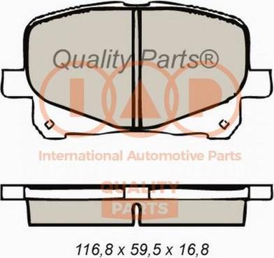 IAP QUALITY PARTS 704-17072X - Гальмівні колодки, дискові гальма avtolavka.club