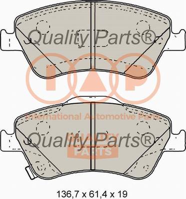 IAP QUALITY PARTS 704-17196X - Гальмівні колодки, дискові гальма avtolavka.club