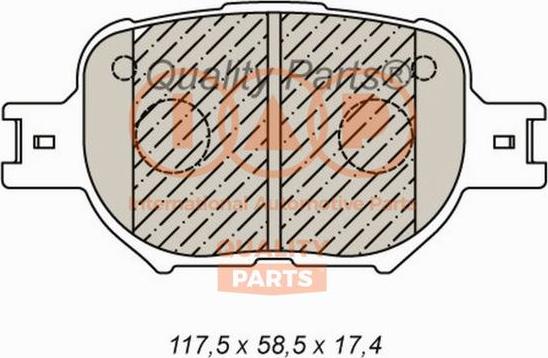 IAP QUALITY PARTS 704-17190P - Гальмівні колодки, дискові гальма avtolavka.club