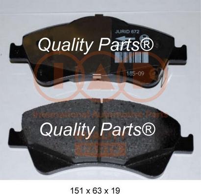 IAP QUALITY PARTS 704-17198 - Гальмівні колодки, дискові гальма avtolavka.club