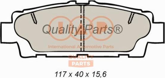 IAP QUALITY PARTS 704-17141X - Гальмівні колодки, дискові гальма avtolavka.club