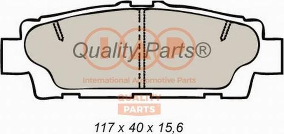 IAP QUALITY PARTS 704-17141 - Гальмівні колодки, дискові гальма avtolavka.club