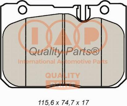 IAP QUALITY PARTS 704-17143 - Гальмівні колодки, дискові гальма avtolavka.club