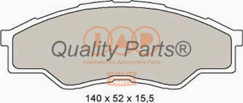 IAP QUALITY PARTS 704-17160X - Гальмівні колодки, дискові гальма avtolavka.club