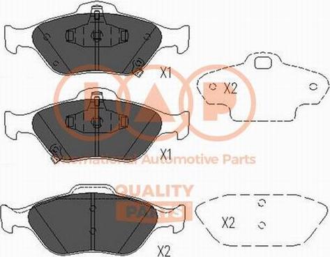 IAP QUALITY PARTS 704-17104X - Гальмівні колодки, дискові гальма avtolavka.club