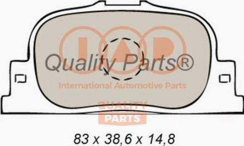 IAP QUALITY PARTS 704-17103X - Гальмівні колодки, дискові гальма avtolavka.club