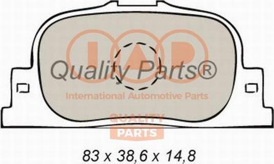 IAP QUALITY PARTS 704-17103 - Гальмівні колодки, дискові гальма avtolavka.club