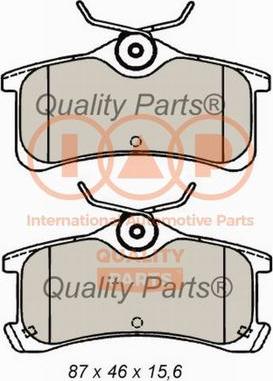 IAP QUALITY PARTS 704-17184X - Гальмівні колодки, дискові гальма avtolavka.club