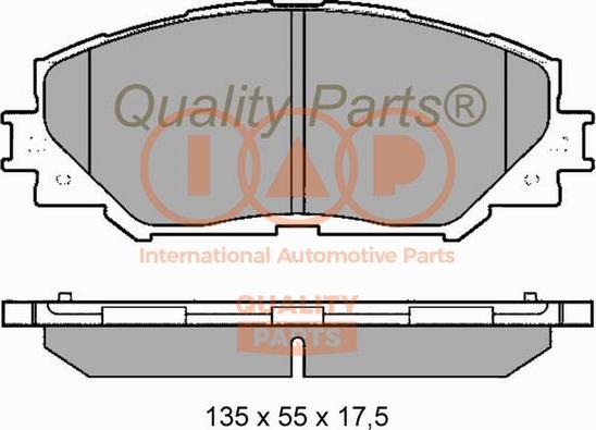 IAP QUALITY PARTS 704-17180 - Гальмівні колодки, дискові гальма avtolavka.club