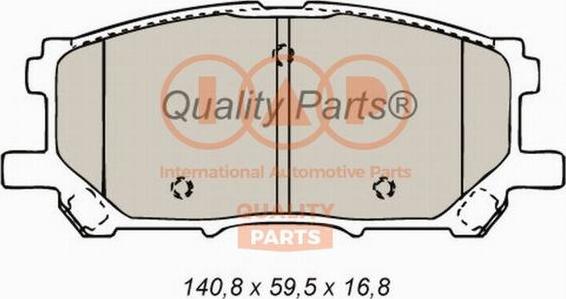 IAP QUALITY PARTS 704-17132 - Гальмівні колодки, дискові гальма avtolavka.club