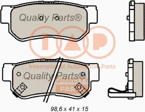 IAP QUALITY PARTS 704-21066 - Гальмівні колодки, дискові гальма avtolavka.club