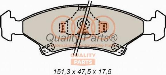 IAP QUALITY PARTS 704-21010 - Гальмівні колодки, дискові гальма avtolavka.club