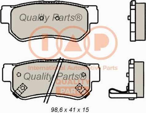 IAP QUALITY PARTS 704-21089X - Гальмівні колодки, дискові гальма avtolavka.club