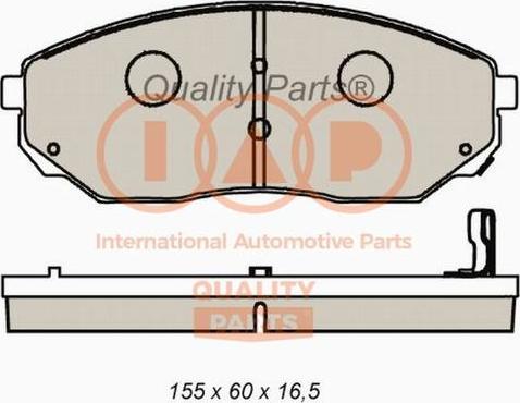 IAP QUALITY PARTS 704-21083X - Гальмівні колодки, дискові гальма avtolavka.club