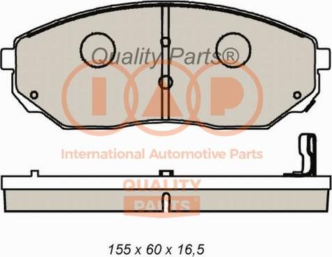 IAP QUALITY PARTS 704-21083 - Гальмівні колодки, дискові гальма avtolavka.club