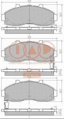 IAP QUALITY PARTS 704-21079 - Гальмівні колодки, дискові гальма avtolavka.club