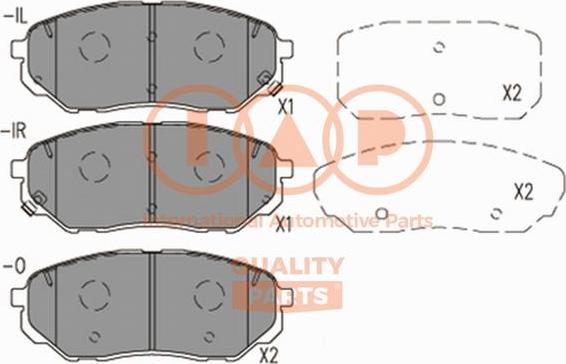 IAP QUALITY PARTS 704-21183 - Гальмівні колодки, дискові гальма avtolavka.club