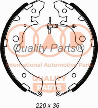 IAP QUALITY PARTS 705-06060 - Комплект гальм, барабанний механізм avtolavka.club